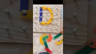 ABC peg board || preschool learning #educational #toys , #alphabetpuzzle