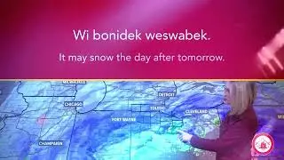 Potawatomi Vocabulary: Boni mget (It is snowing)