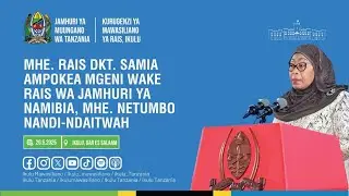 RAIS DKT. SAMIA AKIZUNGUMZA NA VYOMBO VYA HABARI  - ZIARA YA RAIS WA NAMIBIA, 20 MEI, 2025
