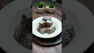 &ldquo;Soft Lamington cake with chocolate & coconut. Bakery style & delicious! #LamingtonCake #HomeBaking