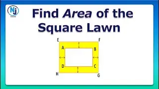 Find Area of a Square Lawn  ll   Geometry Problem Solution with Step by Step tutorial