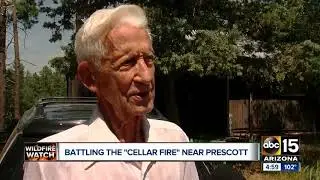 Crews battling Cellar Fire near Prescott
