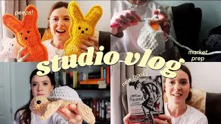prepping for a crochet market as a stay at home mom | weekly studio vlog
