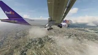 ЭКСТРЕМАЛЬНЫЙ БОКОВОЙ ВЕТЕР! Эффектная посадка самолета FedEx в аэропорту Нарита, Токио