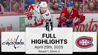 NHL Playoff Highlights | Capitals vs. Canadiens | Gm 3 | April 25, 2025