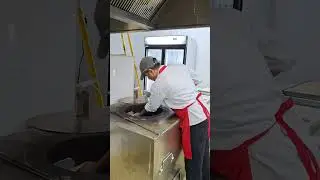 Making naan in tandoor.                            #tandoorchef #food # chef #kitchen