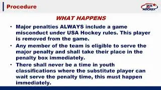 Major Penalties: Procedures and Awareness