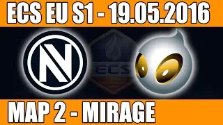 EnVyUs vs Dignitas | Map 2 (Mirage) ECS EU Season 1 2016 CS:GO Week 5 (19.05.2016)