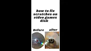 How to removed Scratches from video games DVDs CDs