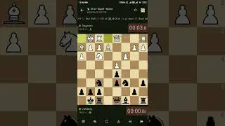 Low time, couldn't find the checkmate! Rapid chess highlights #749