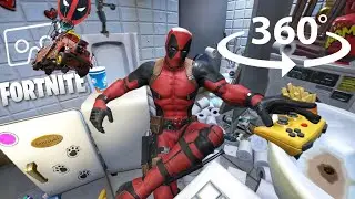 360&deg; Deadpool Yacht EVENT | Dead pool Skin | FORTNITE Week 7 New Update in VR