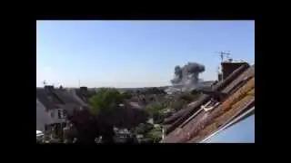Jet Crashes at Shoreham airshow saturday 22 August 2015