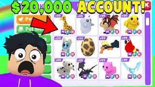 The *RICHEST* Adopt Me Inventory EVER! ($20,000 ACCOUNT)