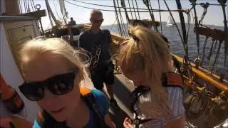 Grace Climbs LOA's Rigging - RYE Limfjord Sejltur 2016