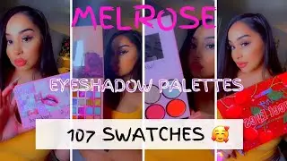 Melrose Eyeshadow Palettes l  Swatching 107 shades✨