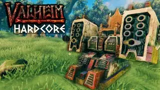 NEW TURRET In Valheim HARDCORE! Valheim Hardcore (Ep3)
