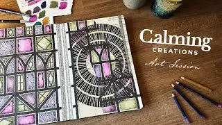 Abstract Tudor • Calming Creations • Relaxing Art Session