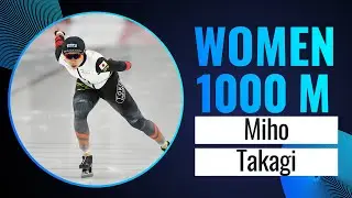 Miho TAKAGI (JPN) | Gold | 1000m Women | Four Continents | Salt Lake City 2024 | #SpeedSkating