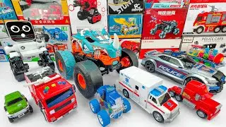 Unboxing RC Dickie Toys Street Force Police Car, Rescue Ambulance 1:20, JJRC R4 Cady Wile