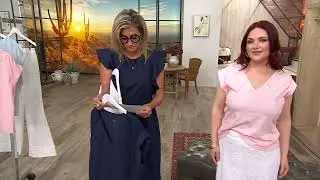 Me by Jennie Garth Carolina 100% Cotton Tee on QVC