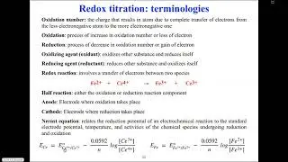 Lecture 2 Redox Titration MSc Chemistry TU