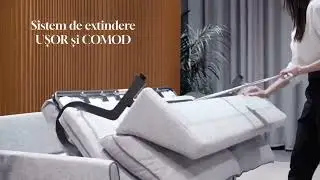Canapele extensibile ribalta cu și picioare inalte Bali - @MobilaEdion