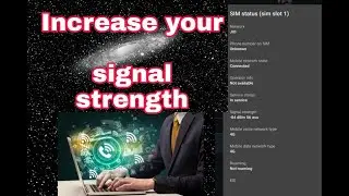 Boost your MOBILE SIGNAL strength
