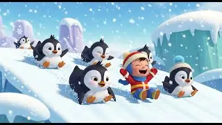 Penguin Slide Song | Fun Winter Dance Song for Kids