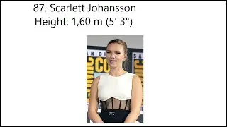 Height comparison of hollywood actresses | Shortest to tallest actresses