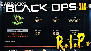 RESETTING LEVEL 1000 ACCOUNT in Black Ops 3...