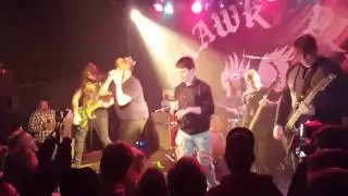 Anthony singing ocean floor with Matthew tybor The Bunny the Bear at Mohawk Buffalo