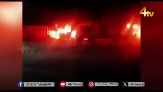 Fire Breaks Out At Kushaiguda RTC Bus Depot | Hyderabad | 19 Fab 2025 | 4tv News