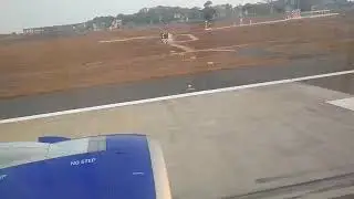 Indigo Takeoff from Dabolim International Airport, Goa, India