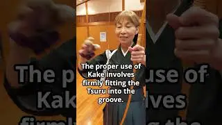 For Beginners in Kyudo: Correct Use of Kake.  #martialarts #kyudo #shorts #kimono  #japanesearchery