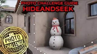 Forza Horizon 5 - Photo Challenge Guide - HIDEANDSEEK - Snowman At BUENAS VISTAS Player House