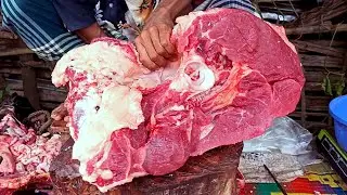The Meat King | Farmer's Fresh Meat Shop In A Fresh Meat Market | Tough Cuts Of Beef Meat. AllOverBD