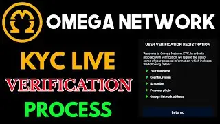Omega Network KYC Live Verification Process | How To Submit Omega Network Address