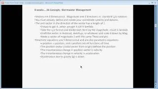 Stormwater Management Mid-Semester Review