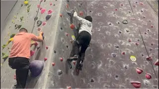 My first time Rock Climbing at the Edge Rock Gym in Jacksonville Fl.