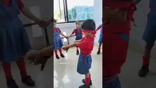 Kids Playing Blind Fold Game in School 😍😘 #shorts
