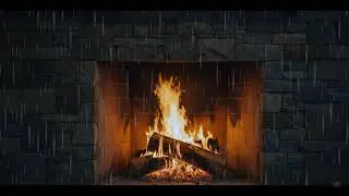 LLUVIA RELAJANTE 4K  , LLUVIA RELAJANTE CHIMENEA Y LLUVIA RELAJACIÓN PURA | RELAXING RAIN 4K