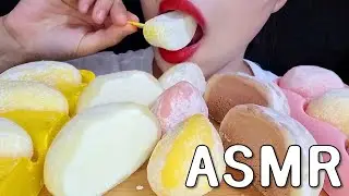 ASMR BASKIN ROBBINS'S ICE MOCHI DESSERTS Eating 배스킨라빈스 아이스 모찌, 아이스 송편 모음 먹방 리얼사운드