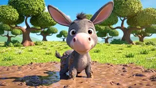 Shrek Baby Donkey Slipped on a Mud Pie | Nursery Rhymes for Kids & Baby Songs