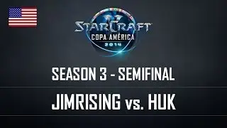 StarCraft2 Copa Am&eacute;rica 2014 Jimrising vs Huk S3 Semifinal ENG