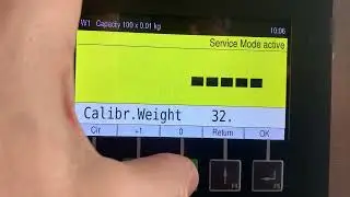 IT1 Entering calibration weight with decimal point