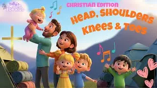 Head Shoulders Knees Toes Christian Version Songs for Kids Learn with Music Lila Milo Bible Worship