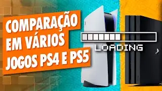 CONFIRA A VELOCIDADE DO PS5 VS PS4