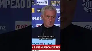 Jos&eacute; Mourinho  says he hopes his players &lsquo;don&rsquo;t sleep&rsquo; #shorts