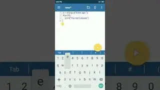 If else statement python | pydroid