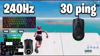HyperX Alloy Origins 60 😴 1v1 Build Fights 🏆 Satisfying Keyboard Fortnite 240 FPS 4K